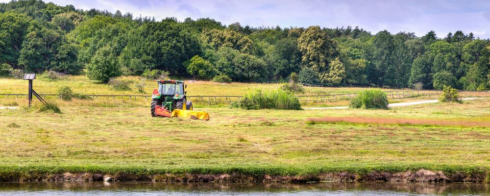 Traktor vid strand