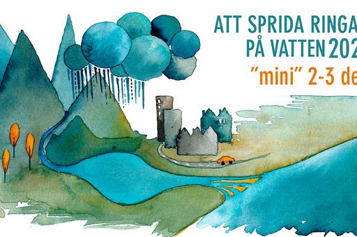 Bild som visar Att sprida ringar på vatten akvarell