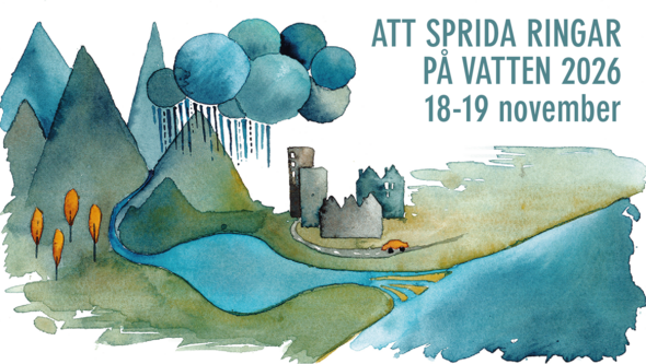 Bild som visar Att sprida ringar på vatten akvarell